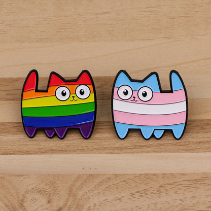 Cute Cartoon Cat Brooch | Zinc Alloy Unisex Memorial
