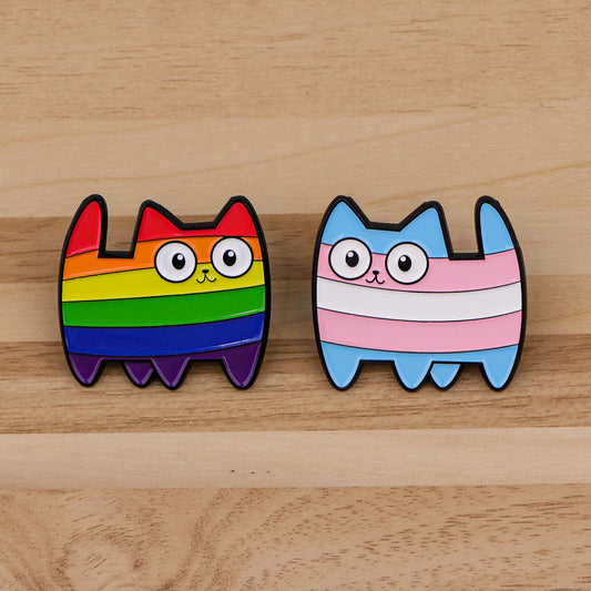Cute Cartoon Cat Brooch | Zinc Alloy Unisex Memorial