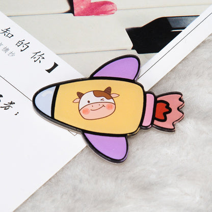 Cartoon Acrylic Astronaut Brooch | Spaceman Badge Bag Pendant