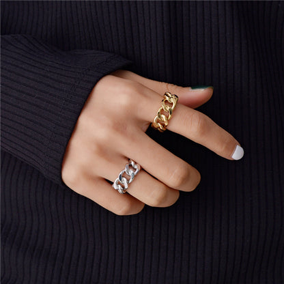 Chain Detail Ring for Women | Unique Link Design