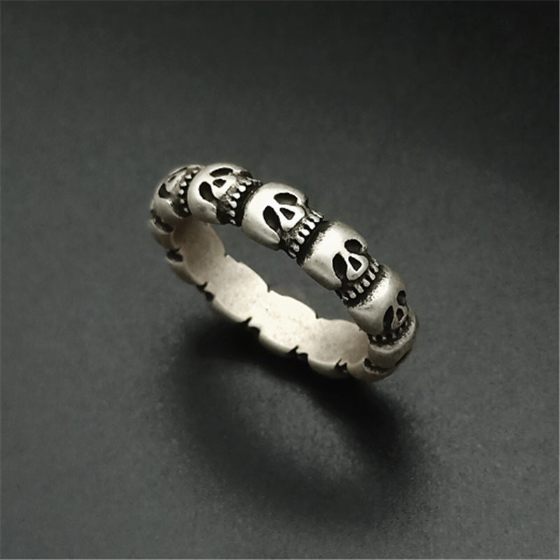 Vintage Skull Ring | Stainless Steel Unisex Retro Sizes 6–11