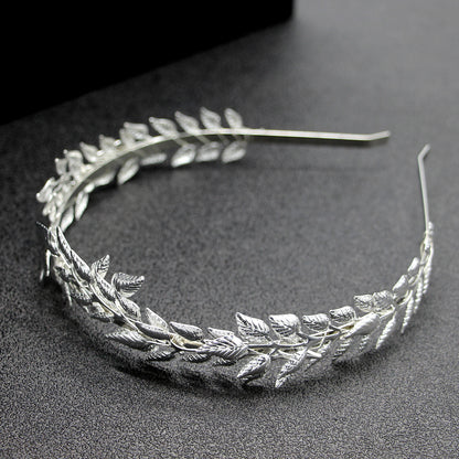 Golden Leaf Crown Headband | Iron Sheet Alloy 12x15cm