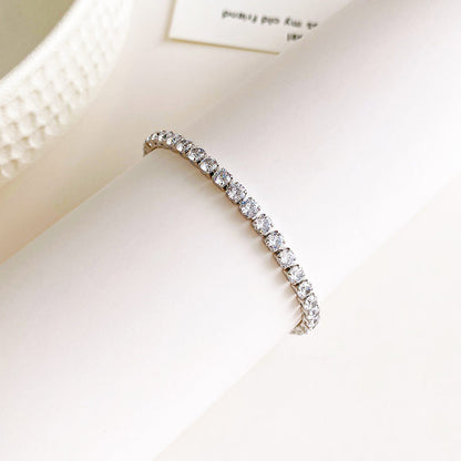 Full Diamond Titanium Steel Couple Bracelet | Gold and Steel
