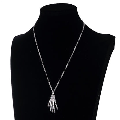 Punk Retro Paw Print Pendant Necklace in Stainless Steel