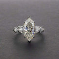 Marquise Zircon Ring for Women | Light Luxury Copper
