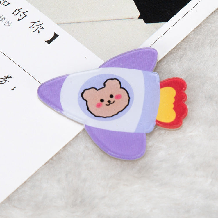 Cartoon Acrylic Astronaut Brooch | Spaceman Badge Bag Pendant