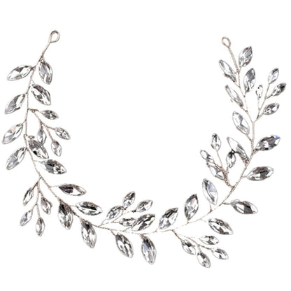 Horse Eye Rhinestone Chain Headband | Crystal Flower KC Gold Silver
