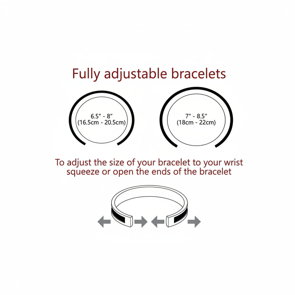 Personalized Matching Couple Bracelets Set 2 – Custom Engraved His & Hers Bracelets