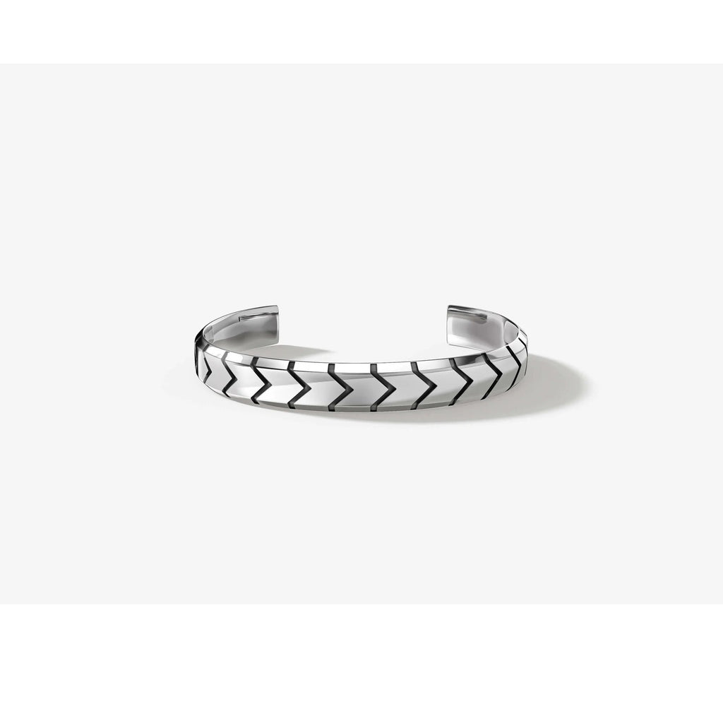 Men’s Silver Stainless Steel Cuff Bracelet