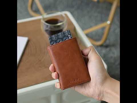 RFID Blocking Metal Pop-Up Card Holder Wallet